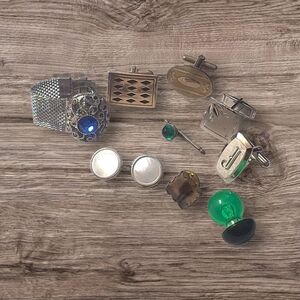 MISC. Cufflink Single LOT STAMPED SWANK MADE IN ENGLAND MAGNET AS IS